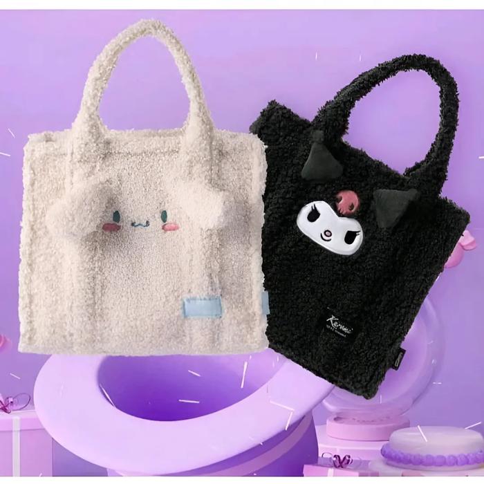 Tas Totebag Handbag Tenteng Cinnamoroll Kuromi Sanrio Miniso Original.