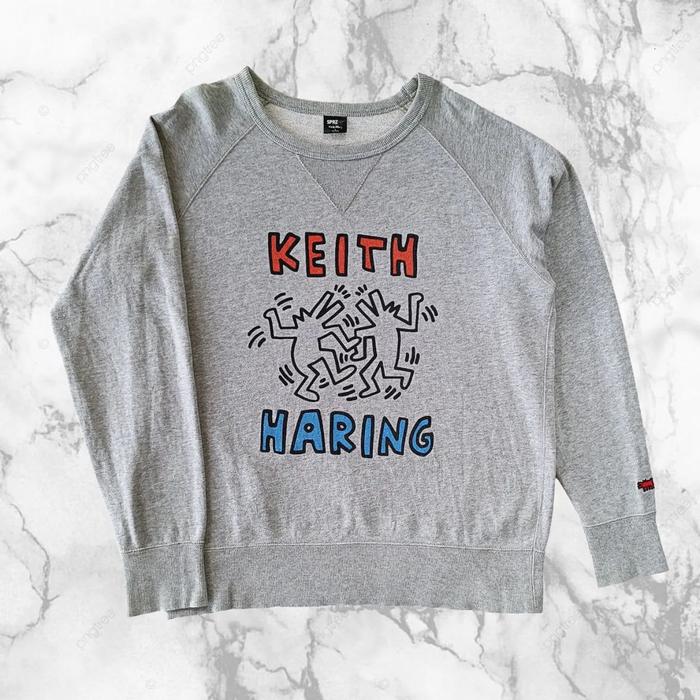 CREWNECK KEITH HARING, SIZE L (SECOND BRANDED) ABU-ABU, CN0169