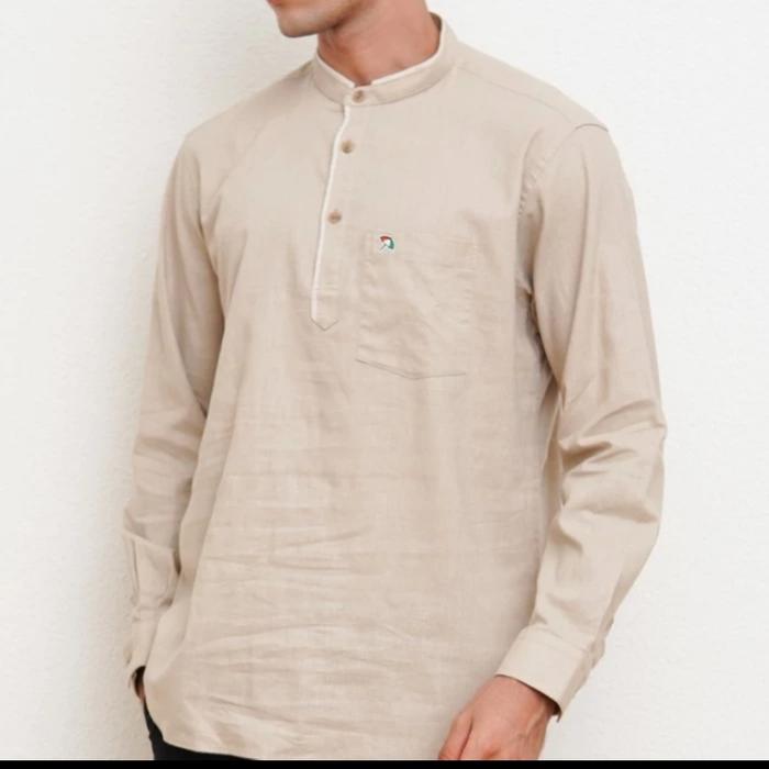 ARNOLD PALMER Kemeja Pria Original Lengan Panjang Regular Fit.cream