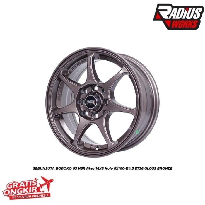 ready velg racing hsr sebunsuta buat brio spresso ring 14