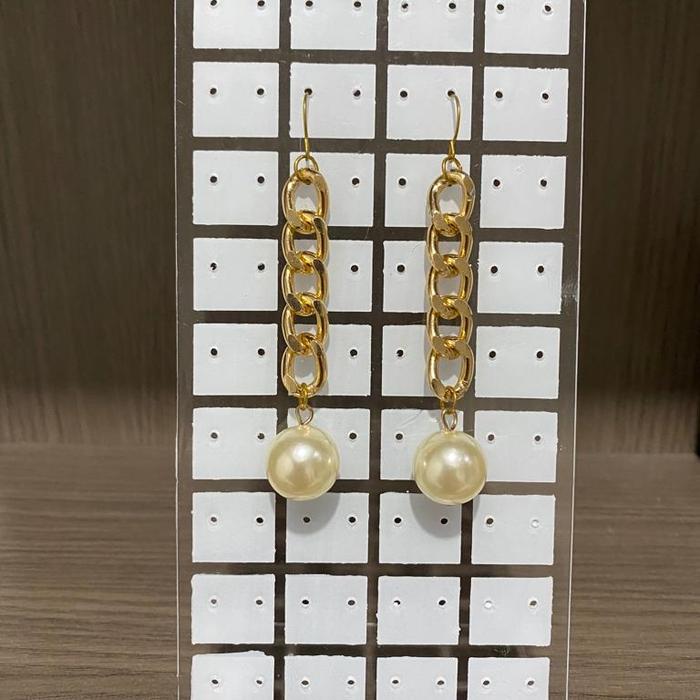 Anting Korea/Anting gold/Anting rantai gold mutiara/Anting handmade