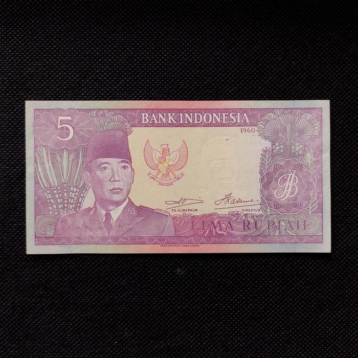 Uang Kuno 5 Rupiah Soekarno/Karno Tahun 1960 Gress - CDL 062815