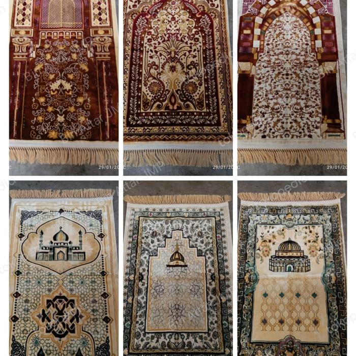 Sajadah Jumbo Tebal Turki / Sajadah Imam motif ka'bah Bulu