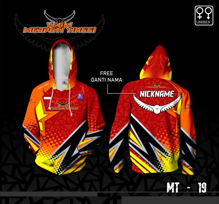 Jersey hoodie baju merpati kaos team merpati tinggi lengan panjang