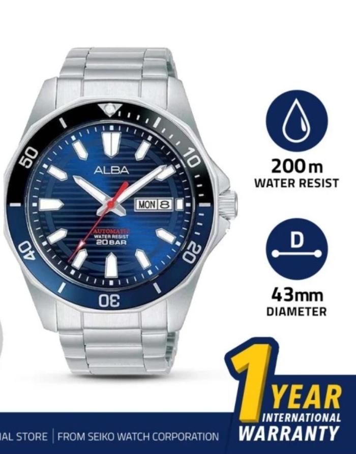 Alba AL4507#AL4507#AL4507X1#Jam tangan pria otomatis Alba AL4507X1
