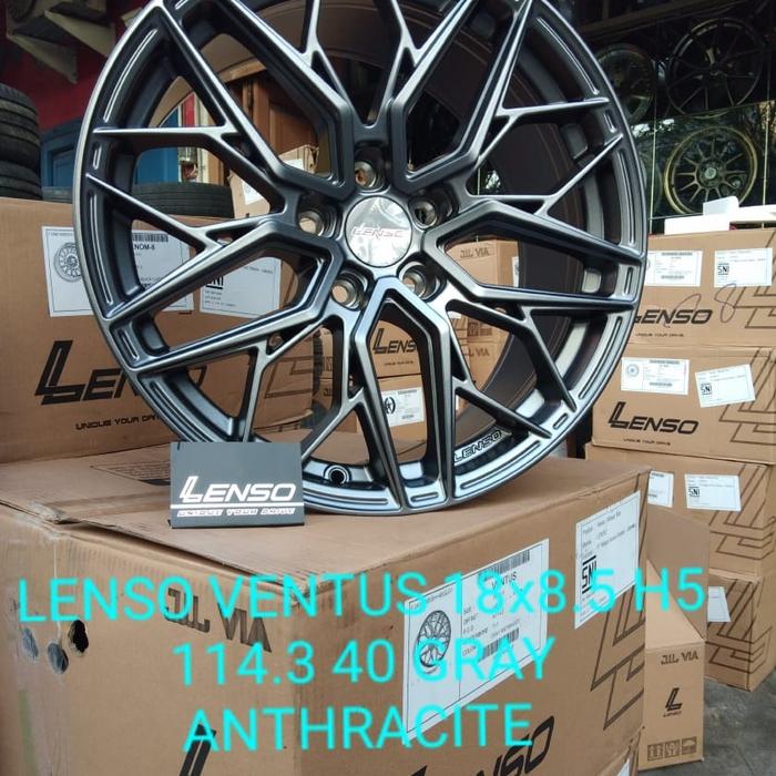 velg mobil LENSO VENTUS 18X8.5 5X114.3 ET 40 GREY
