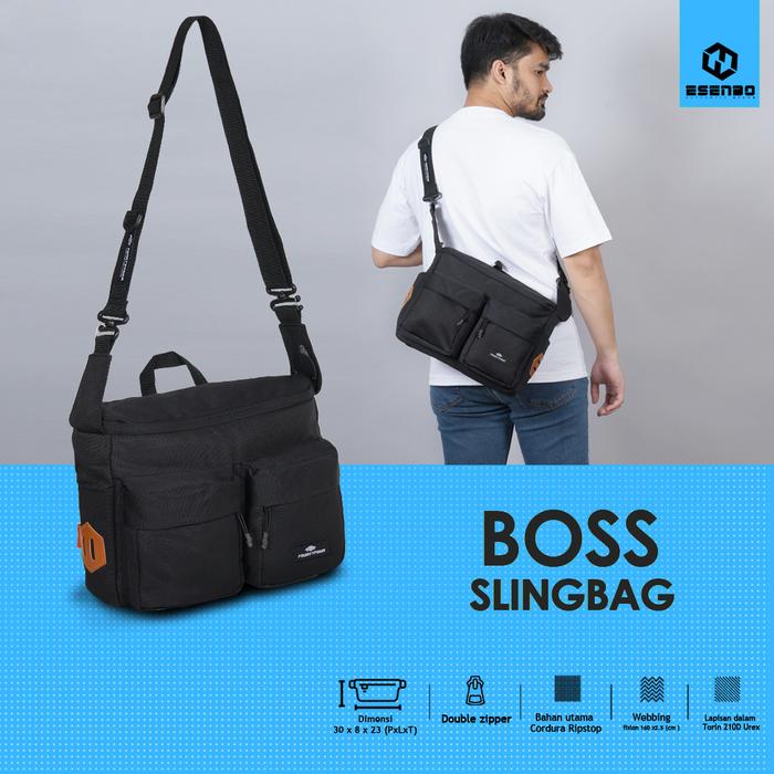 Tas Selempang Pria ESENBO BOSS - Slingbag Casual Pria Wanita ESENBO