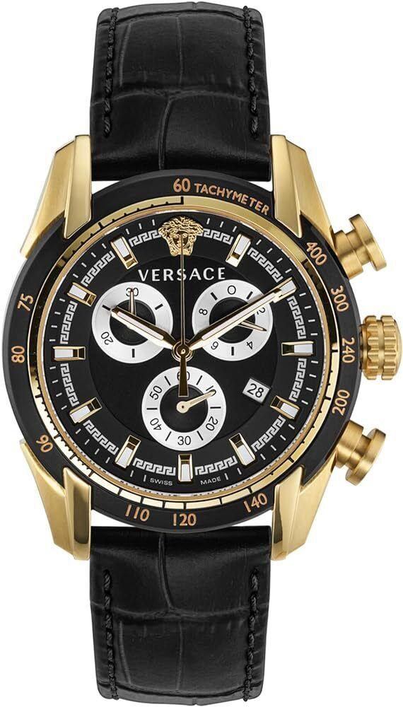 jam tangan Versace Men's VE2I00921 V-Ray 44mm Quartz Watch