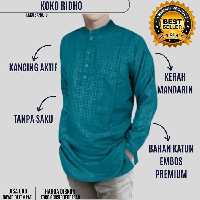 BAJU KOKO Ridho - Baju Ridho Koko Kurta Ridho Baju Rido Kurta Gamis Le
