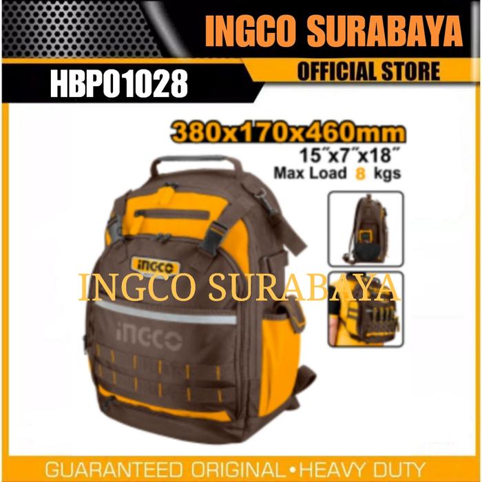 INGCO HBP01028 TOOLS BACKPACK (8KG) TAS RANSEL ALAT PERKAKAS TUKANG