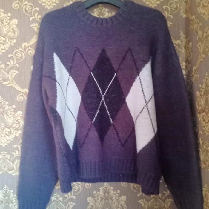Rajut motif ketupat brand GU