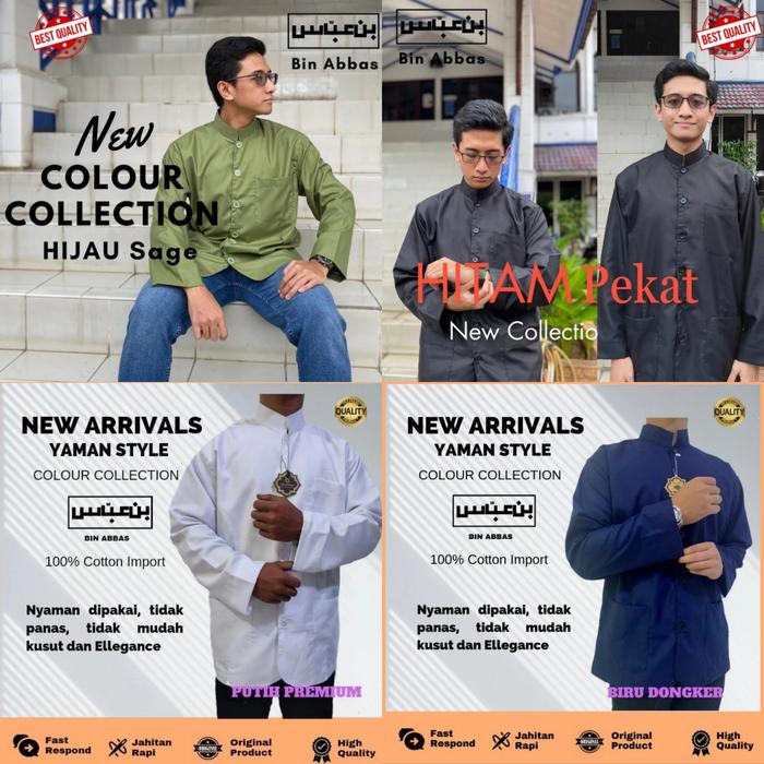 Baju/Kemeja Koko Pria, Koko Haibah Bin Abbas Original Toyobo Premium