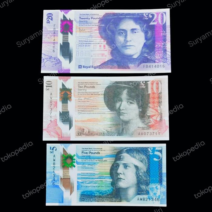 Set Uang Pound Skotlandia (Royal Bank of Scotland) (2016~) Souvenir