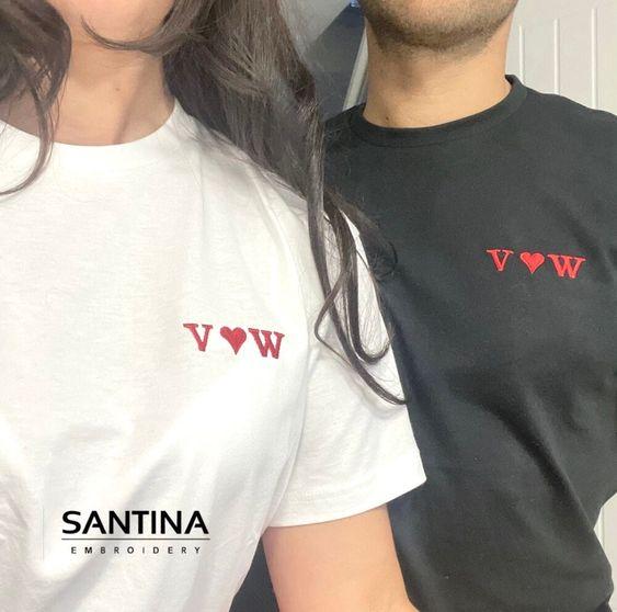 Kaos Couple Pasangan/Baju Kapel Keren/Kaos Cople Kapelan Pacar