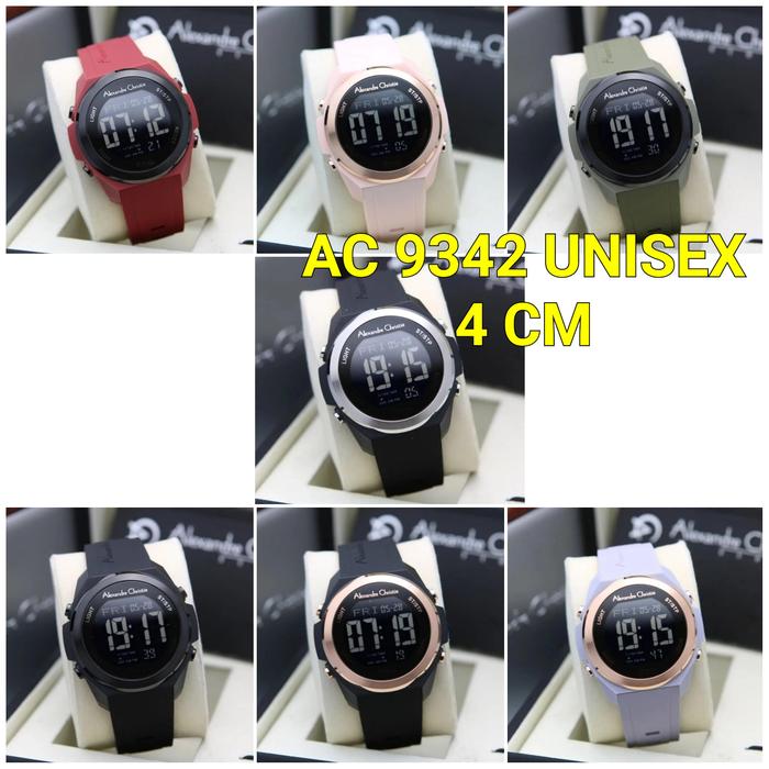 ALEXANDRE CHRISTIE UNISEX AC 9342 DIGITAL RUBBER/KARET ORIGINAL JAM AC