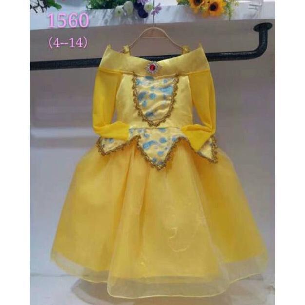 Dress Kostum Anak Princess Belle Gaun Belle Allshop