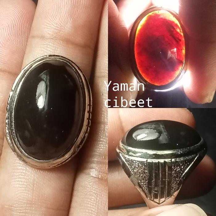 NATURAL BATU AKIK YAMA KECUBUNG API CIBEET UNIK PILIHAN