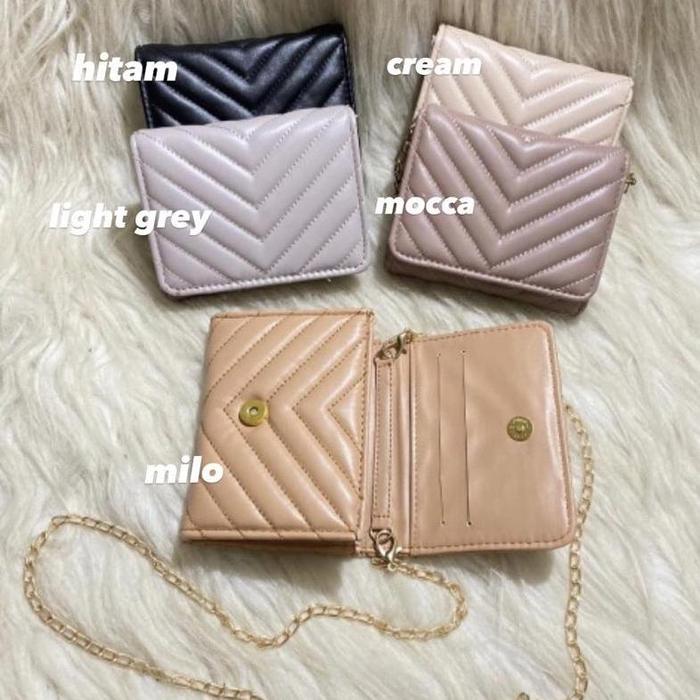 Dompet Ashalina / Dompet Selempang Wanita / Dompet Tali Rantai Dompet