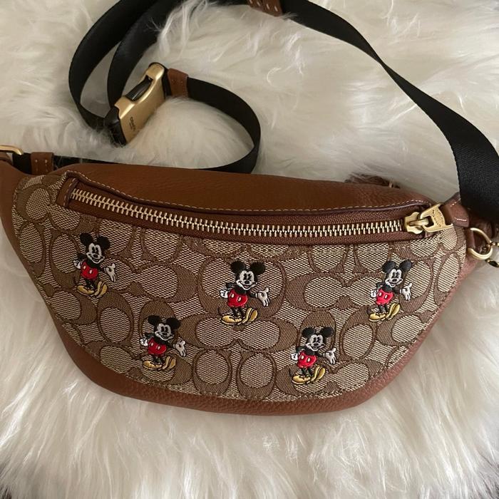 Coach Signature Mini Warren Belt Bag with Mickey