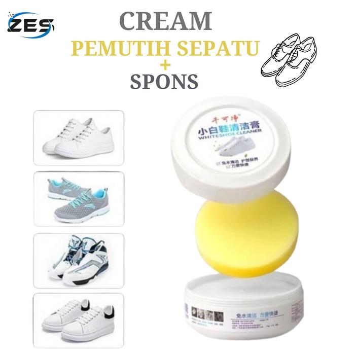 WSC-Pemutih Sepatu Cream Pembersih Sepatu Pembersih White Shoes Cleane