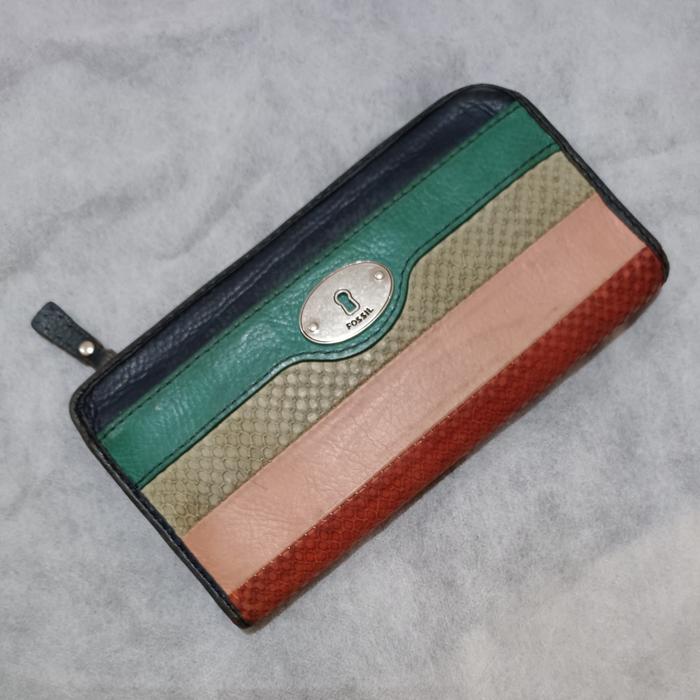 Dompet Fossil Maddox Patchwork