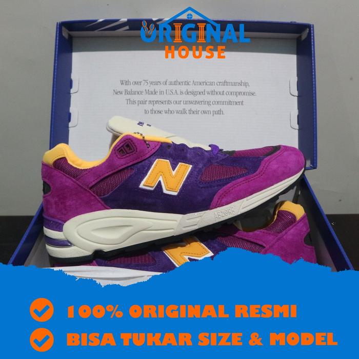 Sepatu Sneakers NB 990 v2 Made In USA M990PY2 Original RESMI