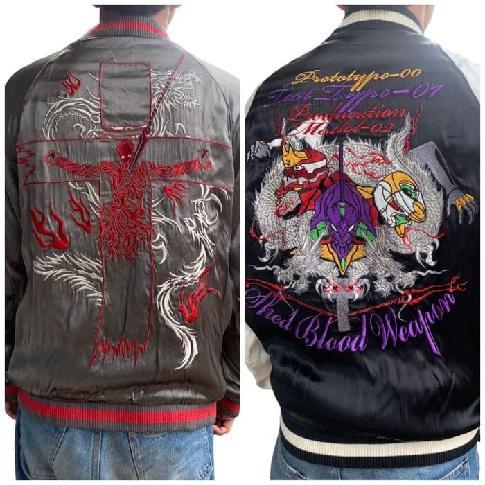 (SOLD) Sukajan Evangelion Reversible Jacket not bomber alpha