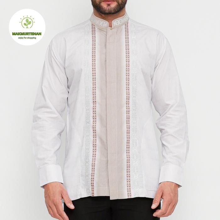 Baju Koko BHS Signature Abu Cream