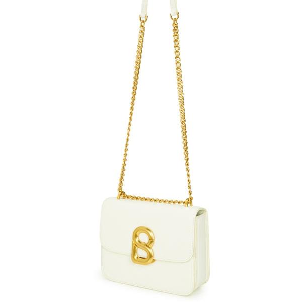 Tas Wanita BUTTONSCARVES Audrey Chain Leather Small Bag - White