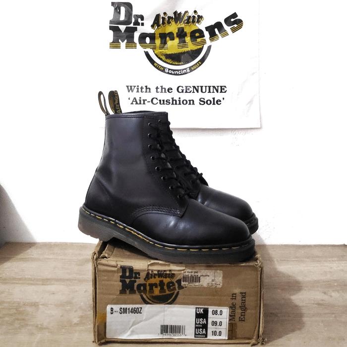 Dr. Martens Vintage 1460 Black Smooth MIE Docmart Solovair Dr.Martens