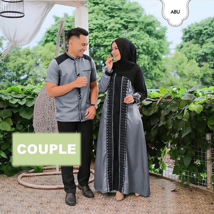 KORSETshop Baju Couple muslim WARDAN pasangan suami istri hjab jumbo