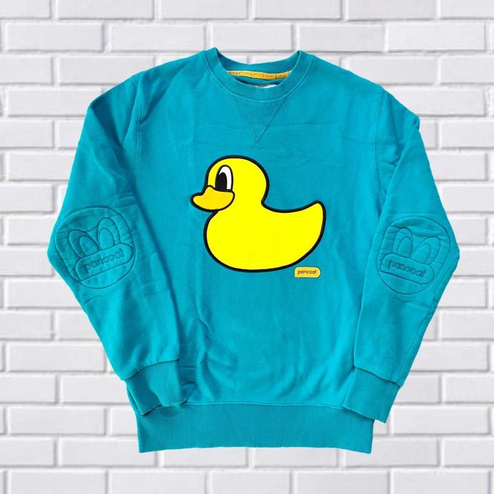 CREWNECK PANCOAT DUCK, SIZE S FIT M (SECOND BRANDED) BIRU, CN0078