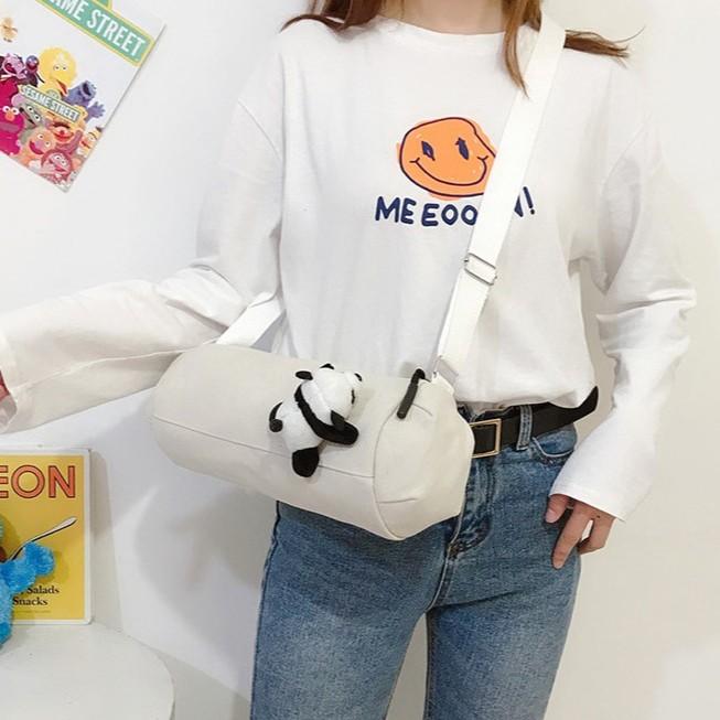Sling Canvas Bag Tas Kanvas Selempang Pillow Motif Cute 621-26
