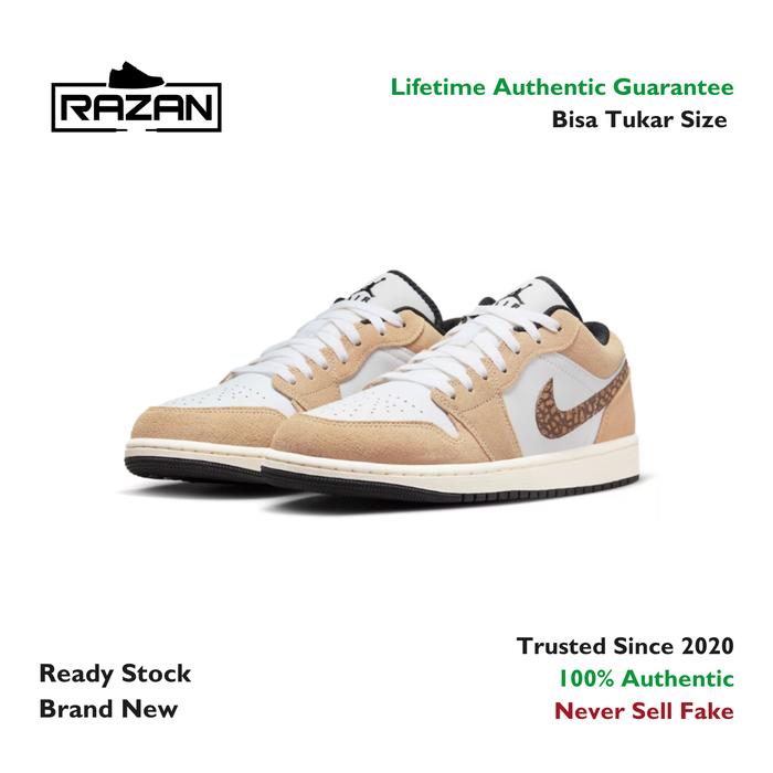 Air Jordan 1 Low SE Brown Elephant 100% Authentic