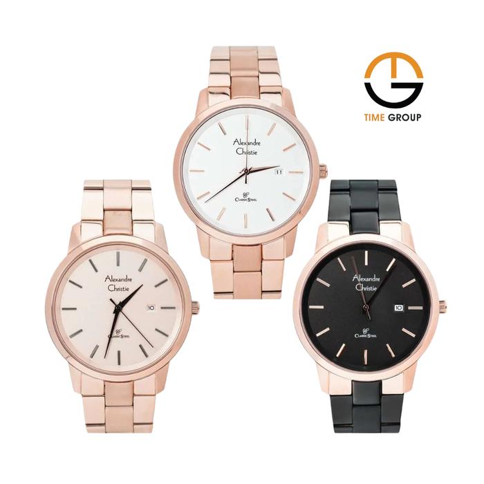JAM TANGAN PRIA ALEXANDRE CHRISTIE AC8645 AC 8645 MD STAINLESS STRAP