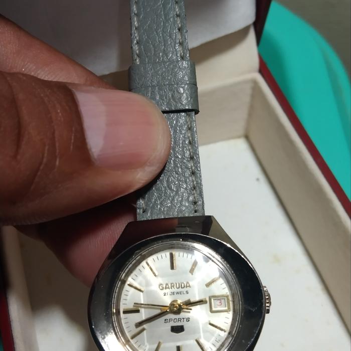 Jam Tangan Vintage Wanita Cewek Garuda Automatic Collector Item Silver