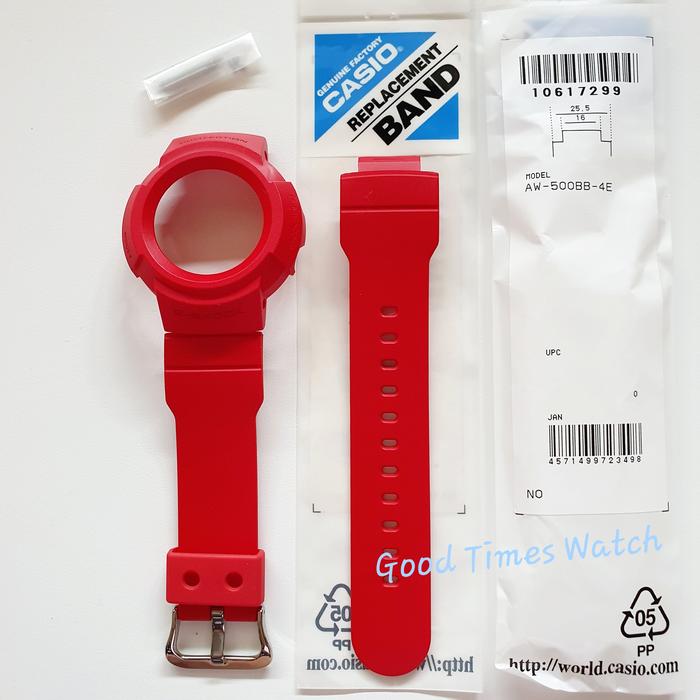 PAKET BEZEL STRAP G-SHOCK AW-500BB-4E AW 500BB AW 500 CASIO ORIGINAL
