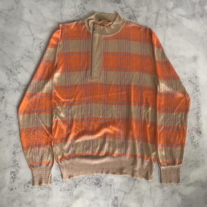 Versace vintage gianni versace half zip knitwear