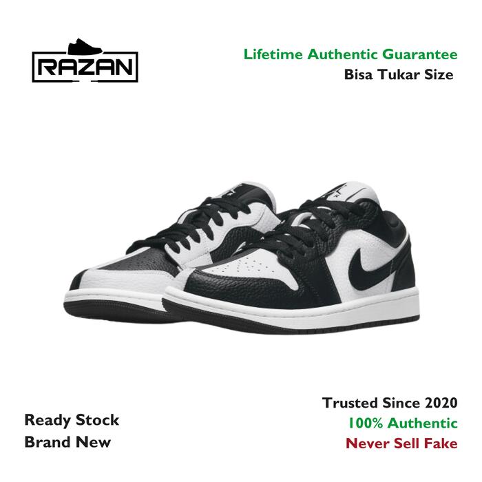 Air Jordan 1 Low SE Split Black White 100% Authentic