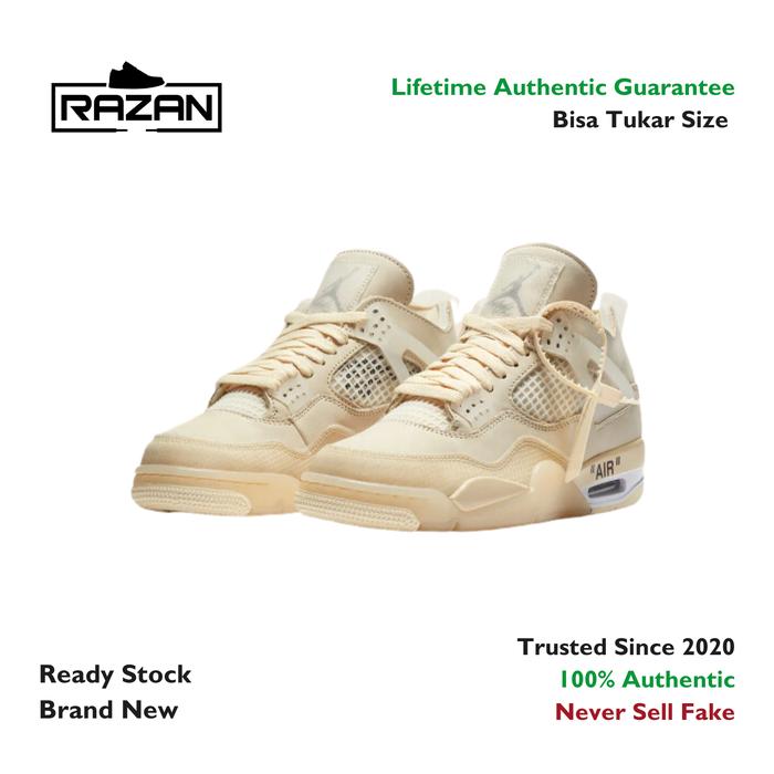 Air Jordan 4 Off White Sail 100% Authentic