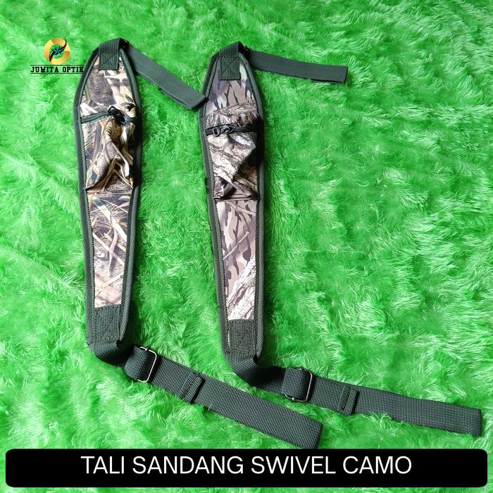 Tali sandang senapan swivel camo