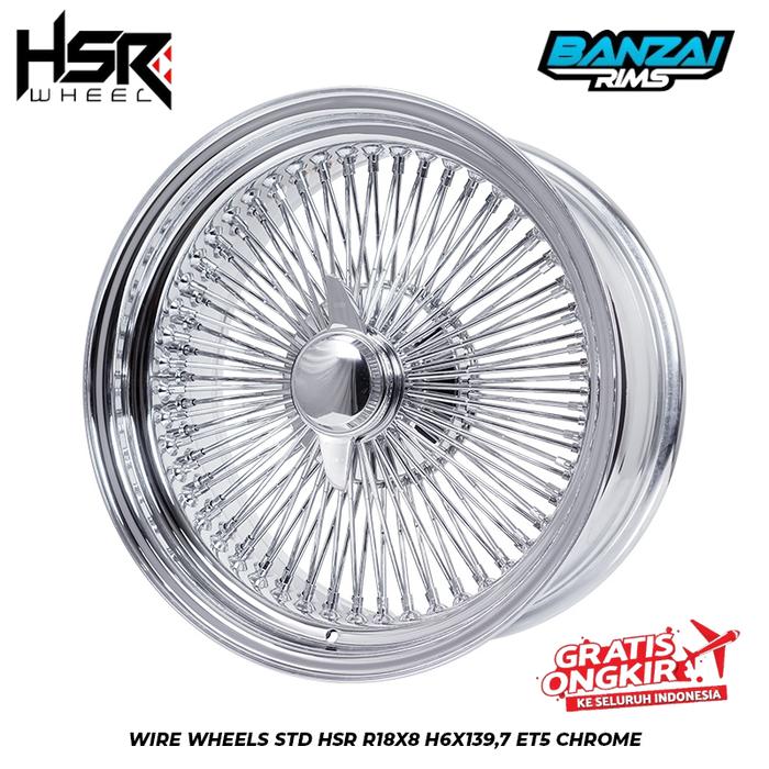 Velg Mobil HSR R18 HSR WIRE WHEELS For Pajero Sport Fortuner Terrano