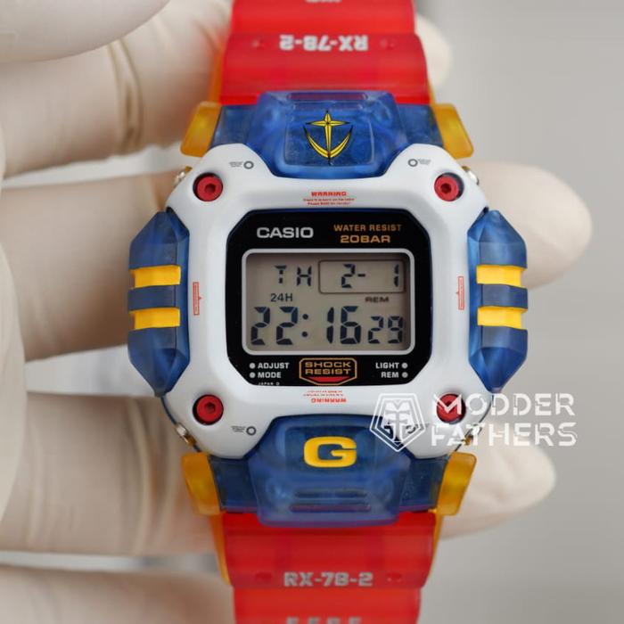 Customized G-Shock DW-6400 Gundam RX-78-2 Upgraded Version