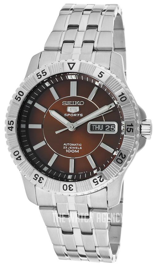 Jam Tangan Seiko 5 Sports SNZJ25K1 / SNZJ25 Brown Dial