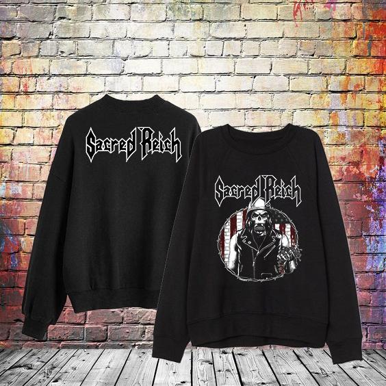 Sweater Crewneck Pria/Wanita Band Punk | Rock | Metal | SACRED REICH