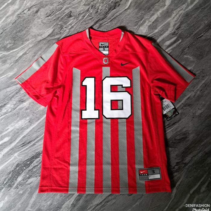 Kaos Anak 9-11 Tahun Original Nike NFL Ohio State Jersey Baju Olahraga Anak Size.M