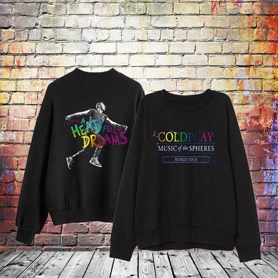Sweater crewneck band Coldplay