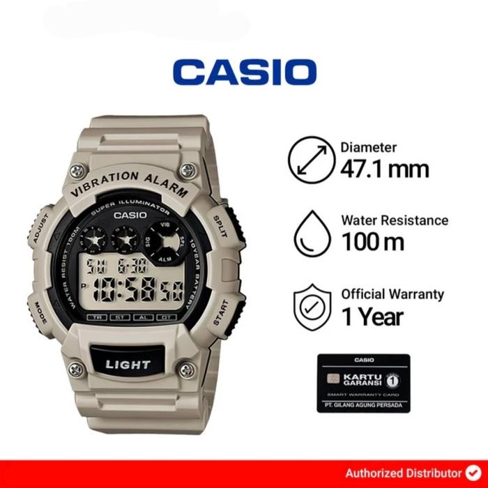 Jam Tangan Pria Casio W-735H-8A2VDF / W-735H-8A2 Original