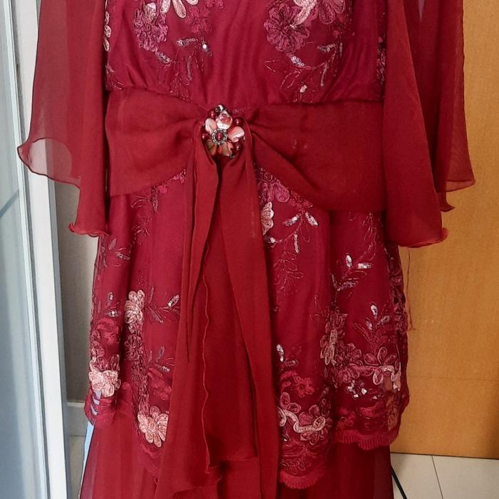 Rok blus pesta brokat