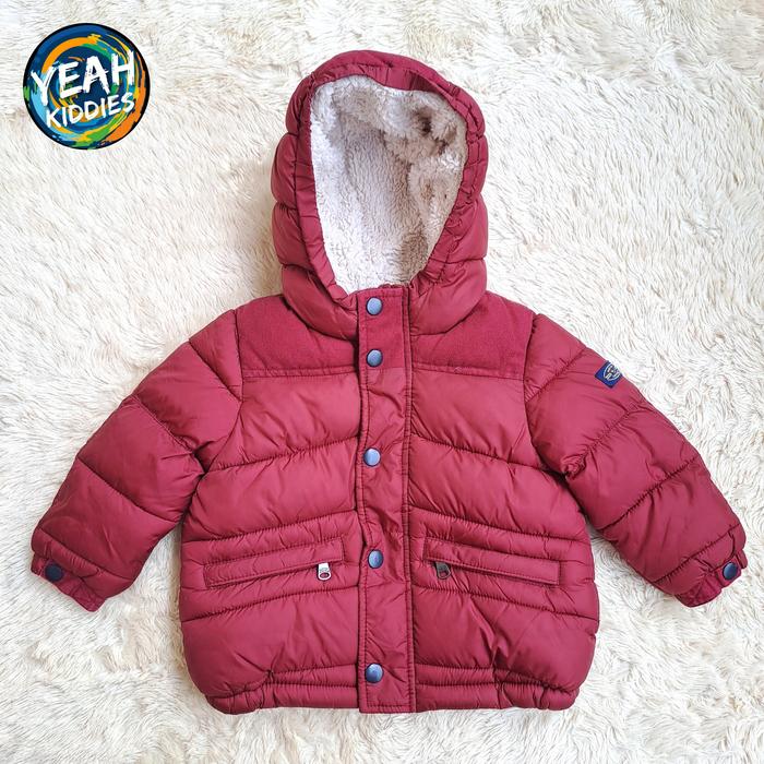 PUFFER JACKET ZARA TEBAL ANAK BABY SNOW WEAR WINTER SIZE 12 18 BULAN